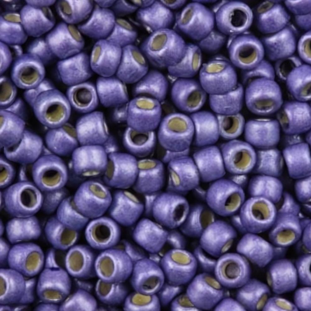 #8 Toho Seed Beads, Matte Metallic Polaris, Permanent Finish, 3x3mm, 19 Grams/0.67oz, ISO