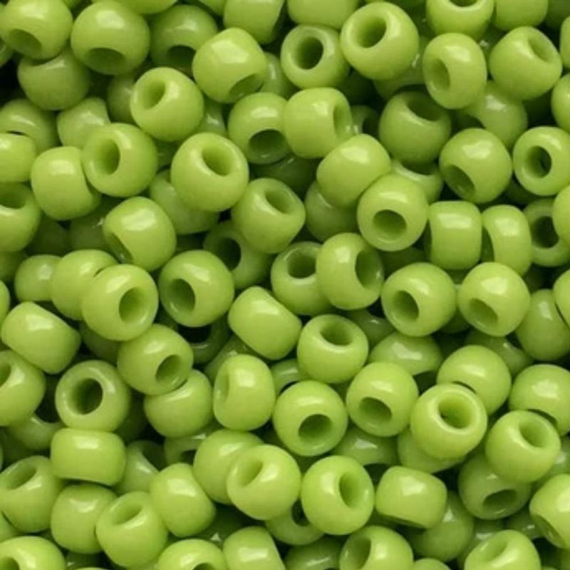 #8 Toho Seed Beads, Opaque Sour Apple, 3x3mm, 10 Grams/0.38oz