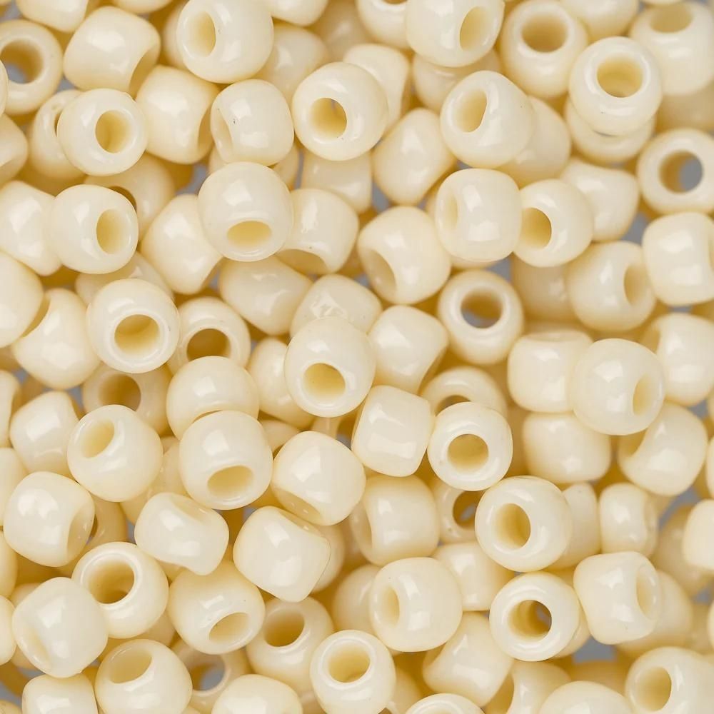 #8 Toho Seed Beads, Opaque Light Beige, 3x3mm, 10 Grams/0.38oz