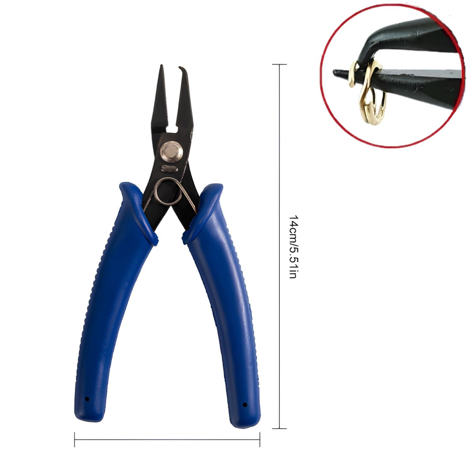 Split Rings Pliers, Opens Split Rings Easier, Carbon Steel, 5.50" Long, 66gms/2.33oz