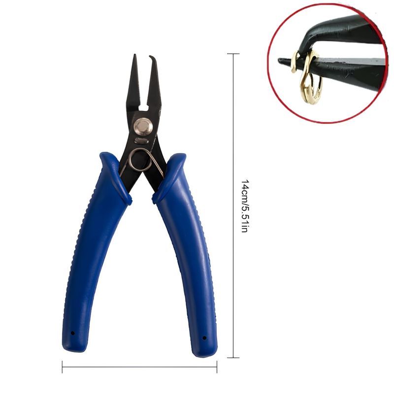 Split Rings Pliers, Opens Split Rings Easier, Carbon Steel, 5.50" Long, 66gms/2.33oz