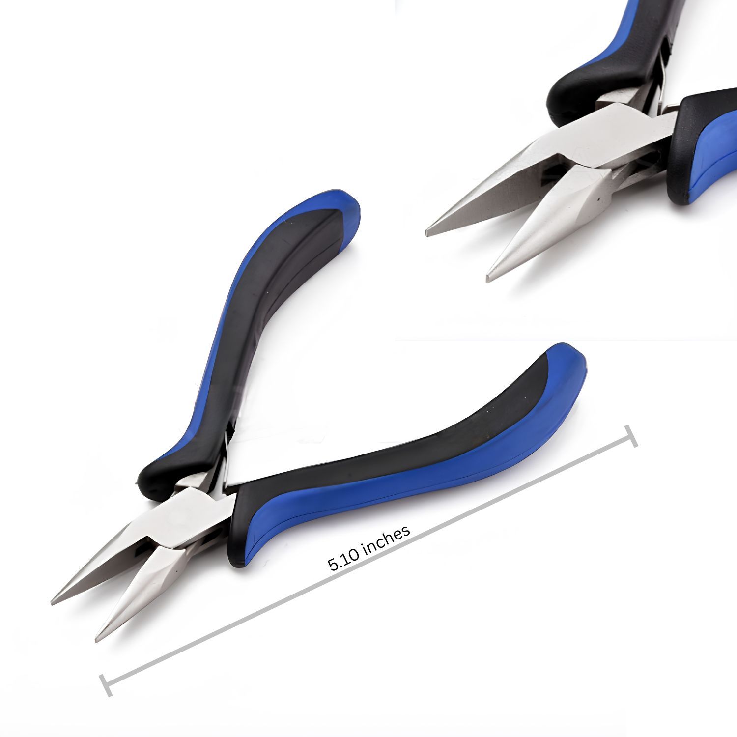 Chain Nose Pliers, Ferronickel Carbon Steel, 5.10" Long, Blue &amp; Black, 80gms/2.82oz