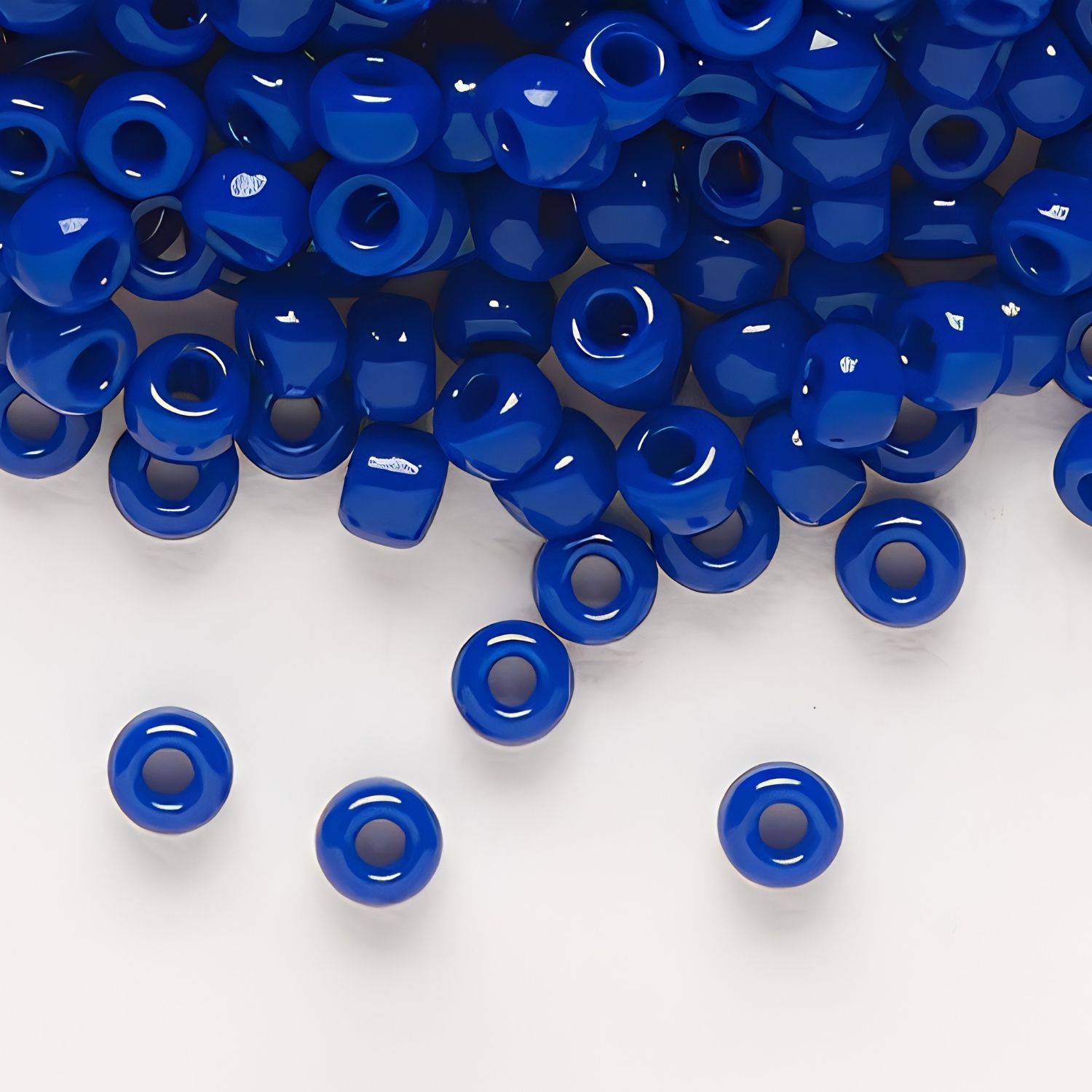 #11 Miyuki Round Rocailles Seed Beads - Opaque Cobalt Blue, 11-414, 10 Grams/0.35oz, Approx 1110pcs