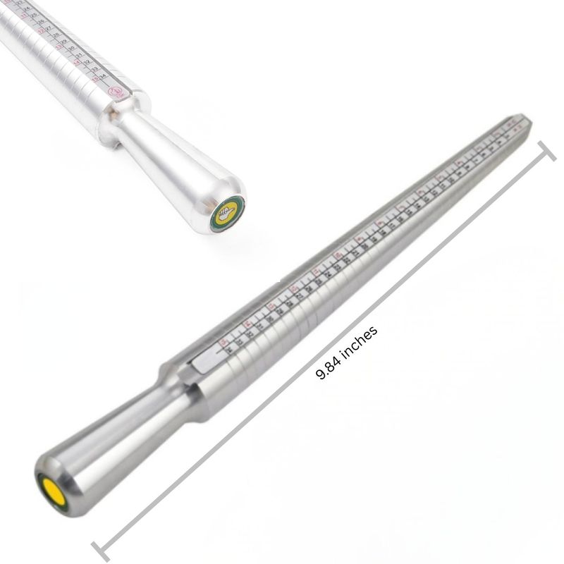Aluminuim Ring Mandrel, 9.84" Long, Size 3 to 34, 188gms/6.63oz