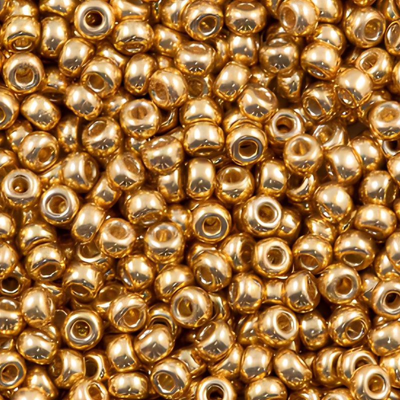 #11 Miyuki Rocailles Seed Beads - Duracoat Galvanized Gold, 11-4202, 10 Grams/0.35oz, Approx 1110pcs