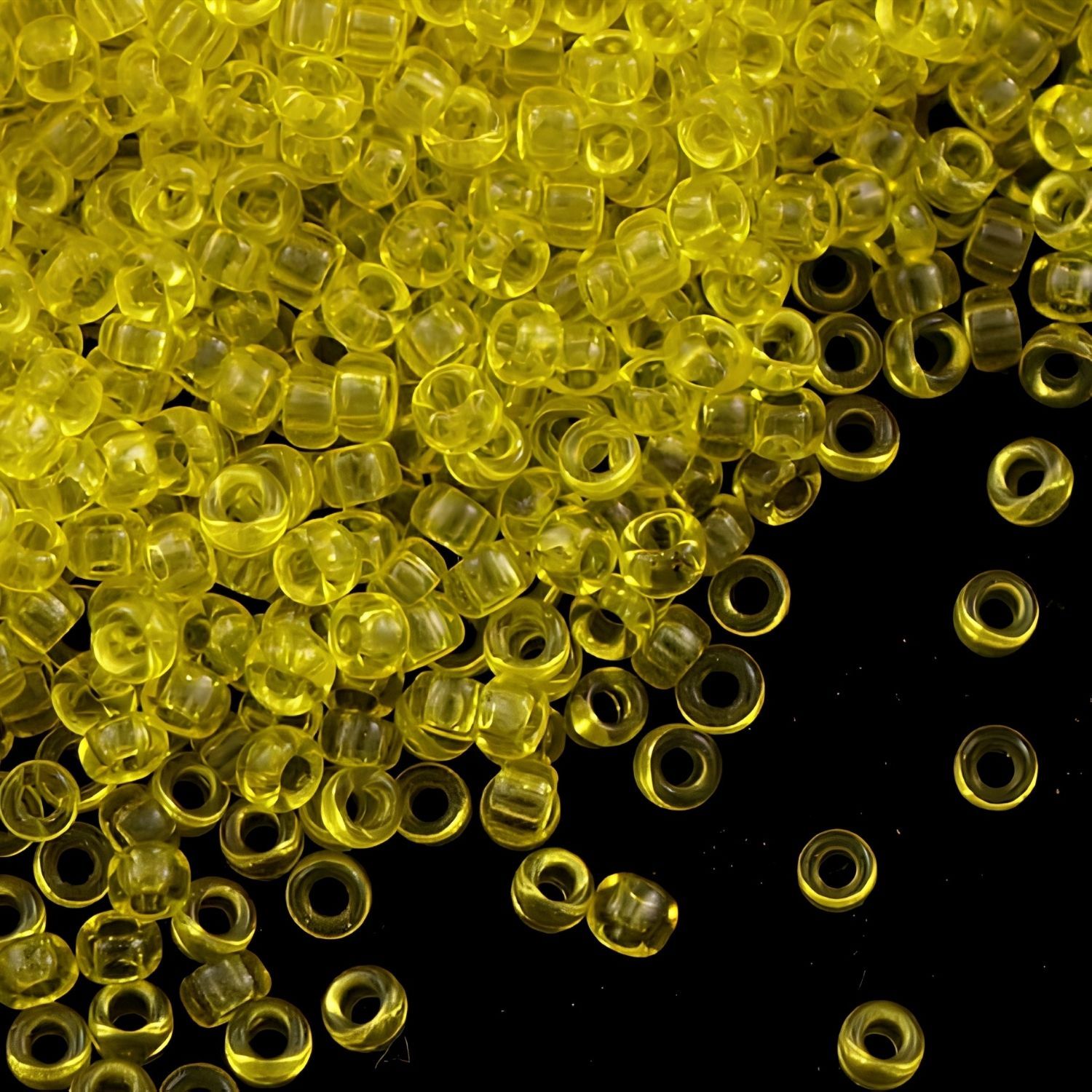 #11 Miyuki Round Rocailles Seed Beads - Transparent Yellow, 11-252, 10 Grams/0.35oz, Approx 1110pcs