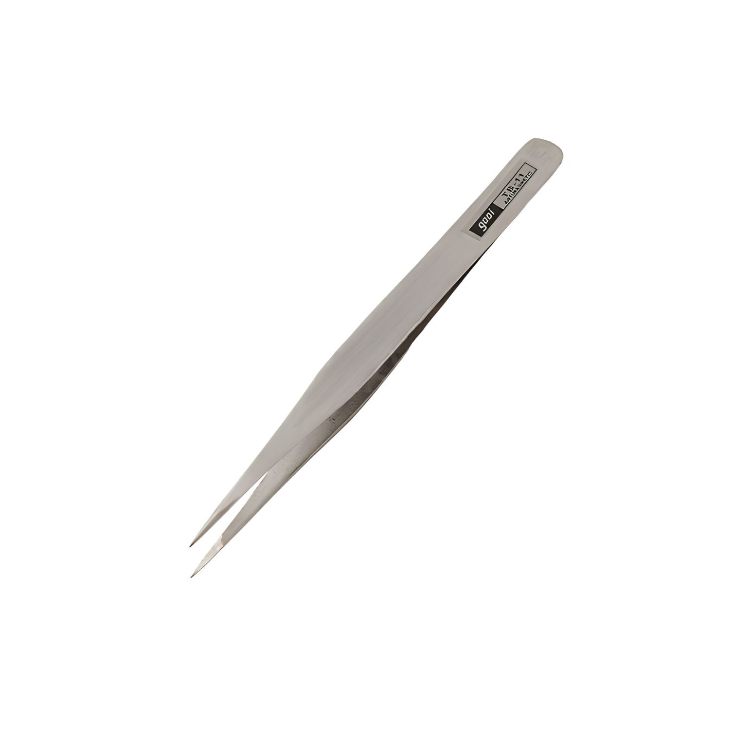 1 Straight End Tweezer, Stainless Steel, 4.53"x0.35"x0.16", 21gms/0.74oz