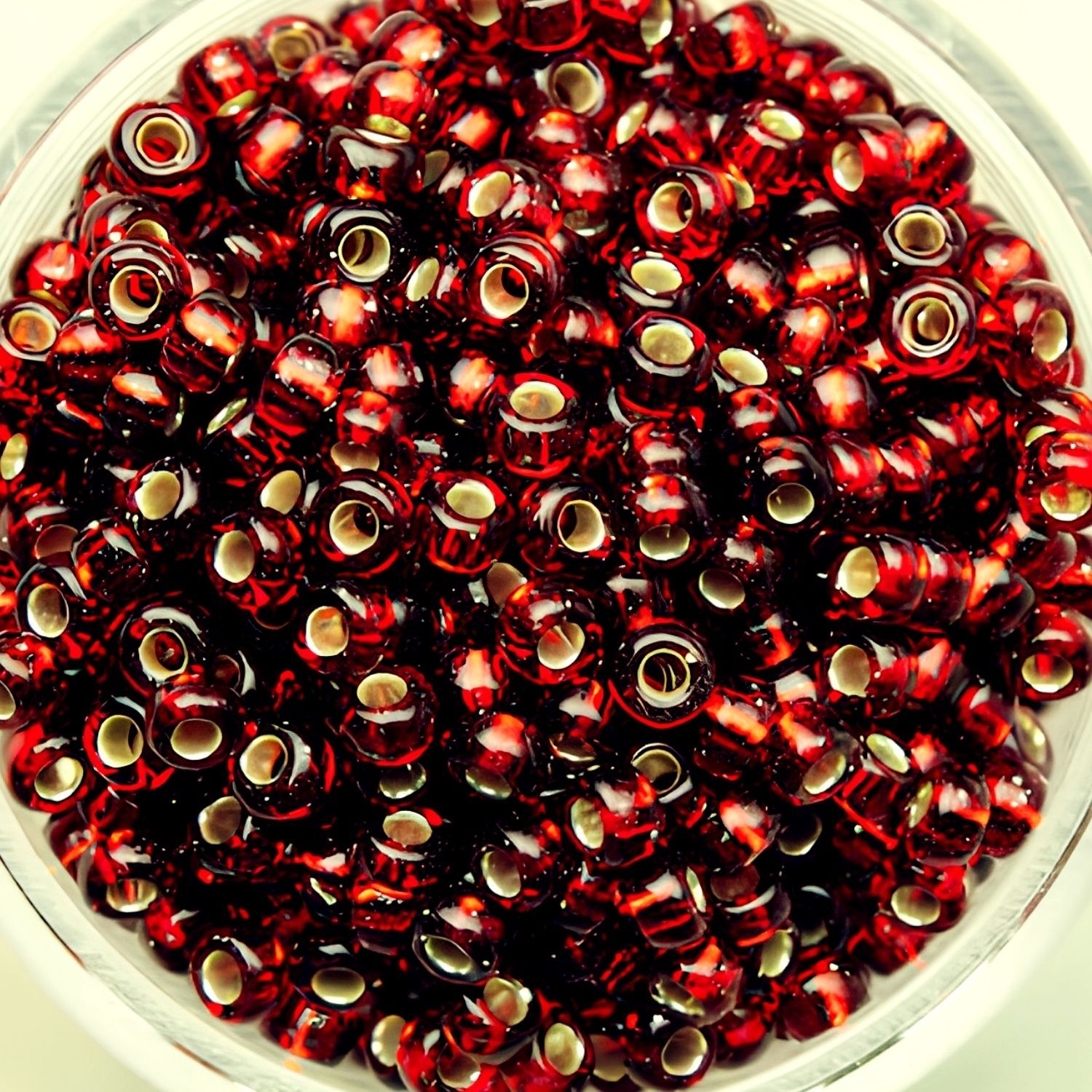 #11 Miyuki Round Rocailles Seed Beads - Silver Lined  Dark Ruby Red, 11-911D, 10 Grams/0.35oz, Approx 1110pcs