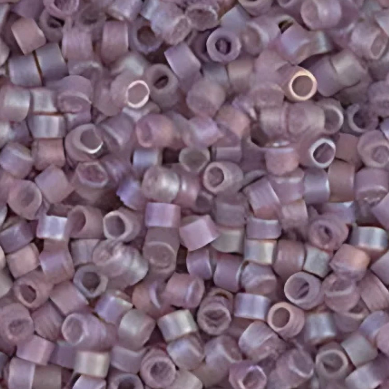#11 Delica Miyuki Seed Beads, Matte Opaque Lilac Ab/Rainbow, DB875, Approx 2000 Beads, 10 Grams/0.35oz
