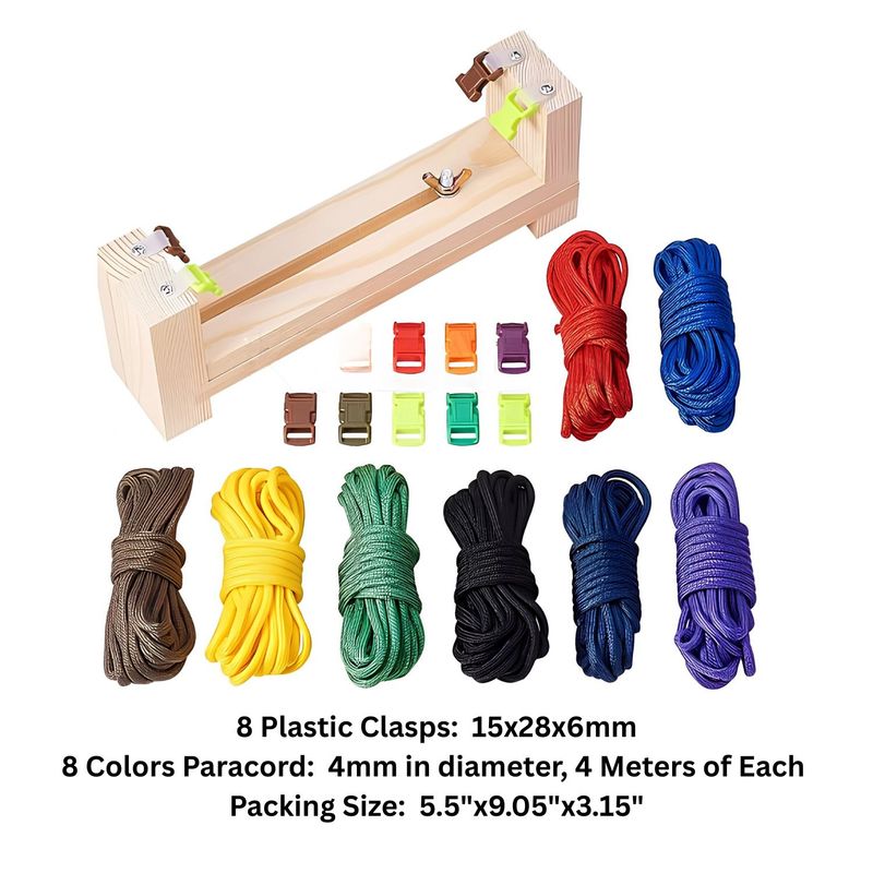 Paracord Bracelet Maker, 1 Set, 8.35"x1.77"x3.43", 381gms/13.44oz