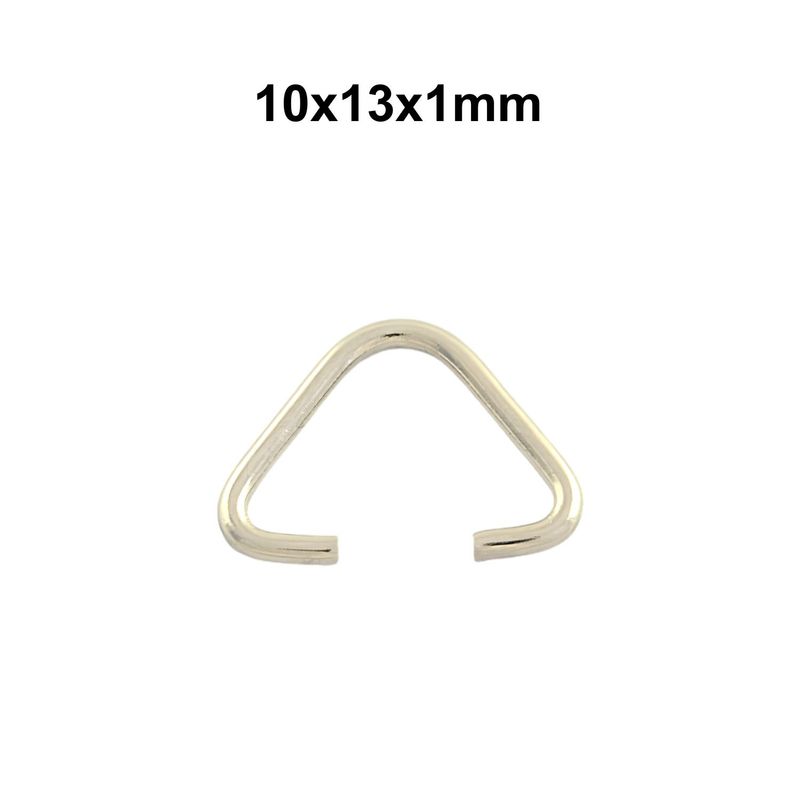 Stainless Steel Ice Pick Pinch Bails, Approx 20pcs, 10x13x1mm, 23gms/0.81oz