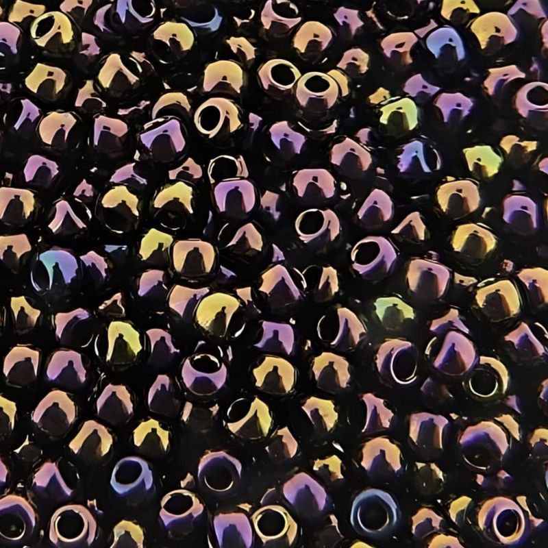 #11 Toho Seed Beads, Metallic Iris Purple,2x2mm, 10 Grams/0.35oz, Approx 1110pcs