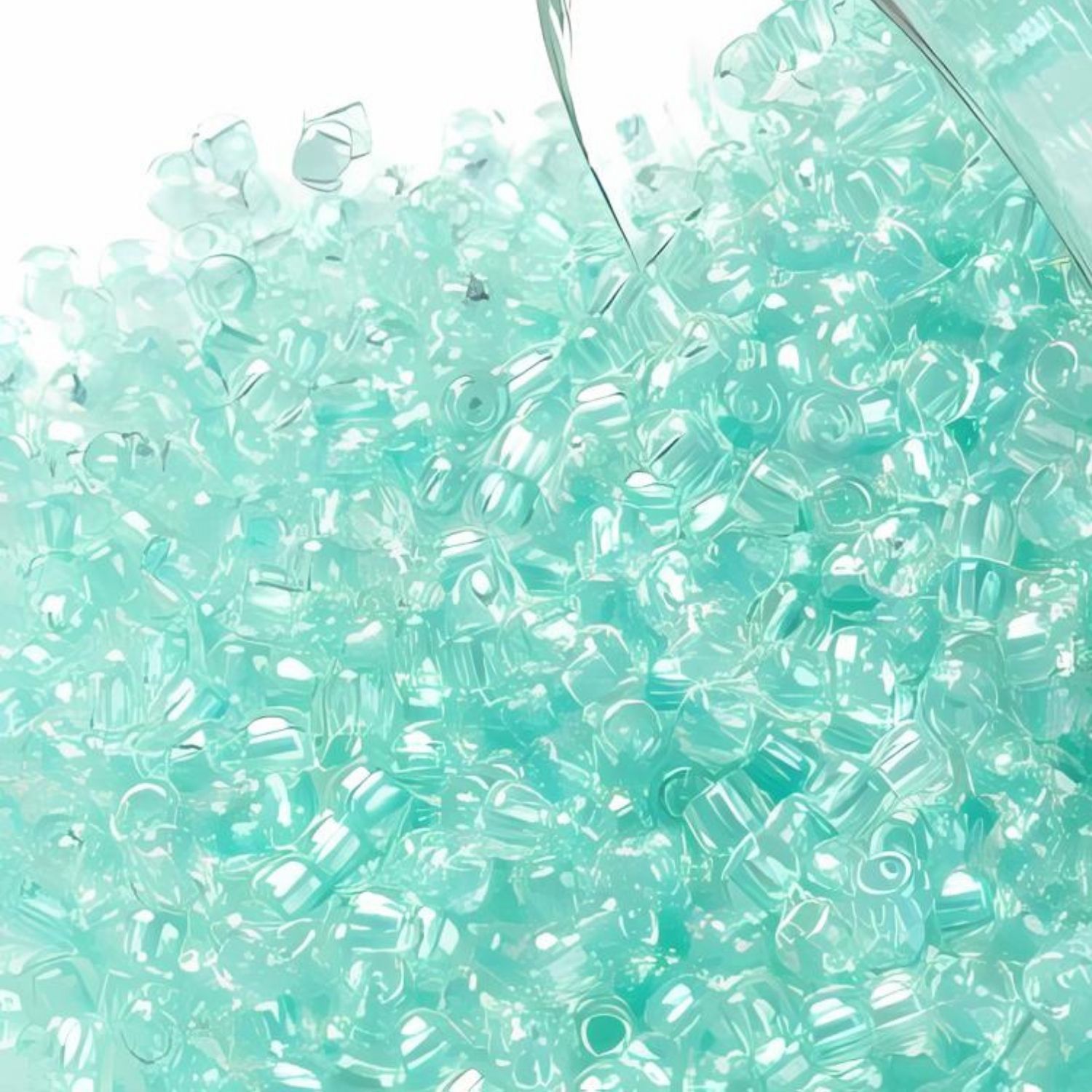 #11 Toho Seed Beads, Transparent Rainbow Seafoam, 2x2mm, 10 Grams/0.35oz, Approx 1110pcs