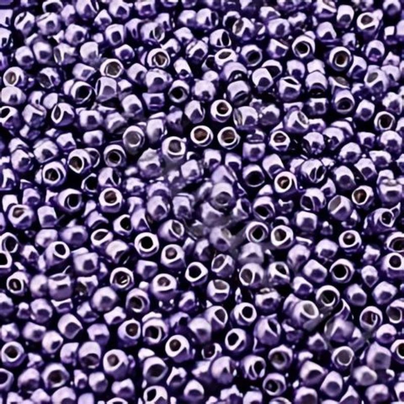 #11 Toho Seed Beads, Metallic Polaris, Permanent Finish, 2x2mm, 10 Grams/0.35oz, Approx 1110pcs