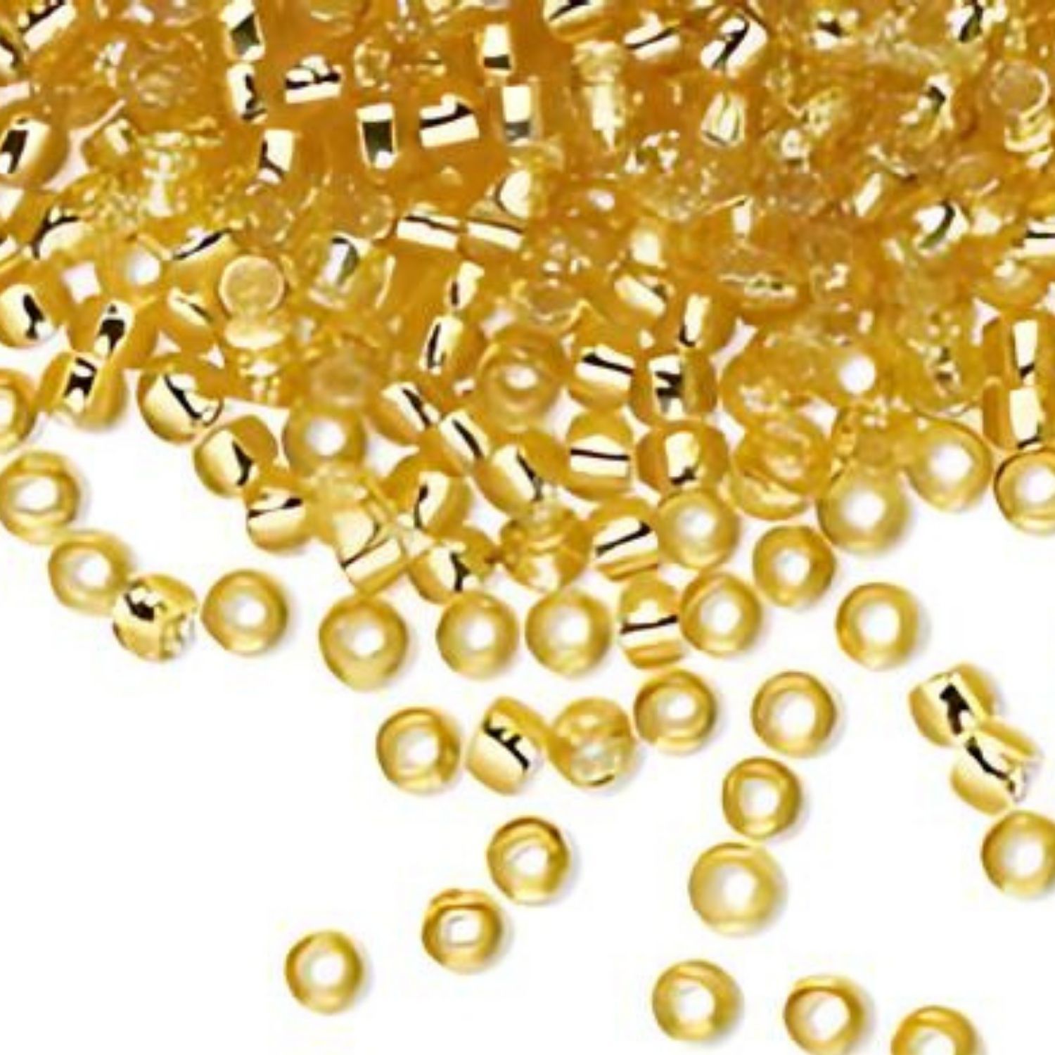 #11 Toho Seed Beads. Silver Lined Light Topaz, 2x2mm, 10 Grams/0.35oz, Approx 1110pcs