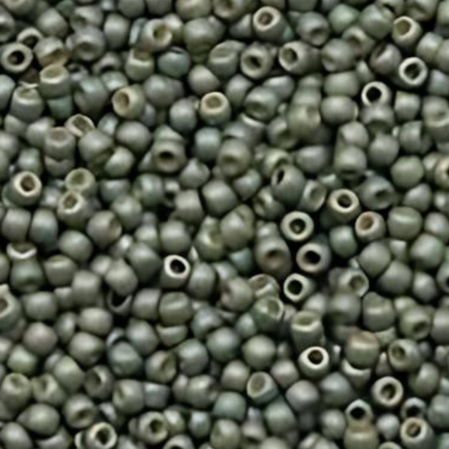 #11 Toho Seed Beads, Frosted Galvanized Blue Slate, Permanent Finish, 2x2mm, 10 Grams/0.35oz, Approx 1110pcs