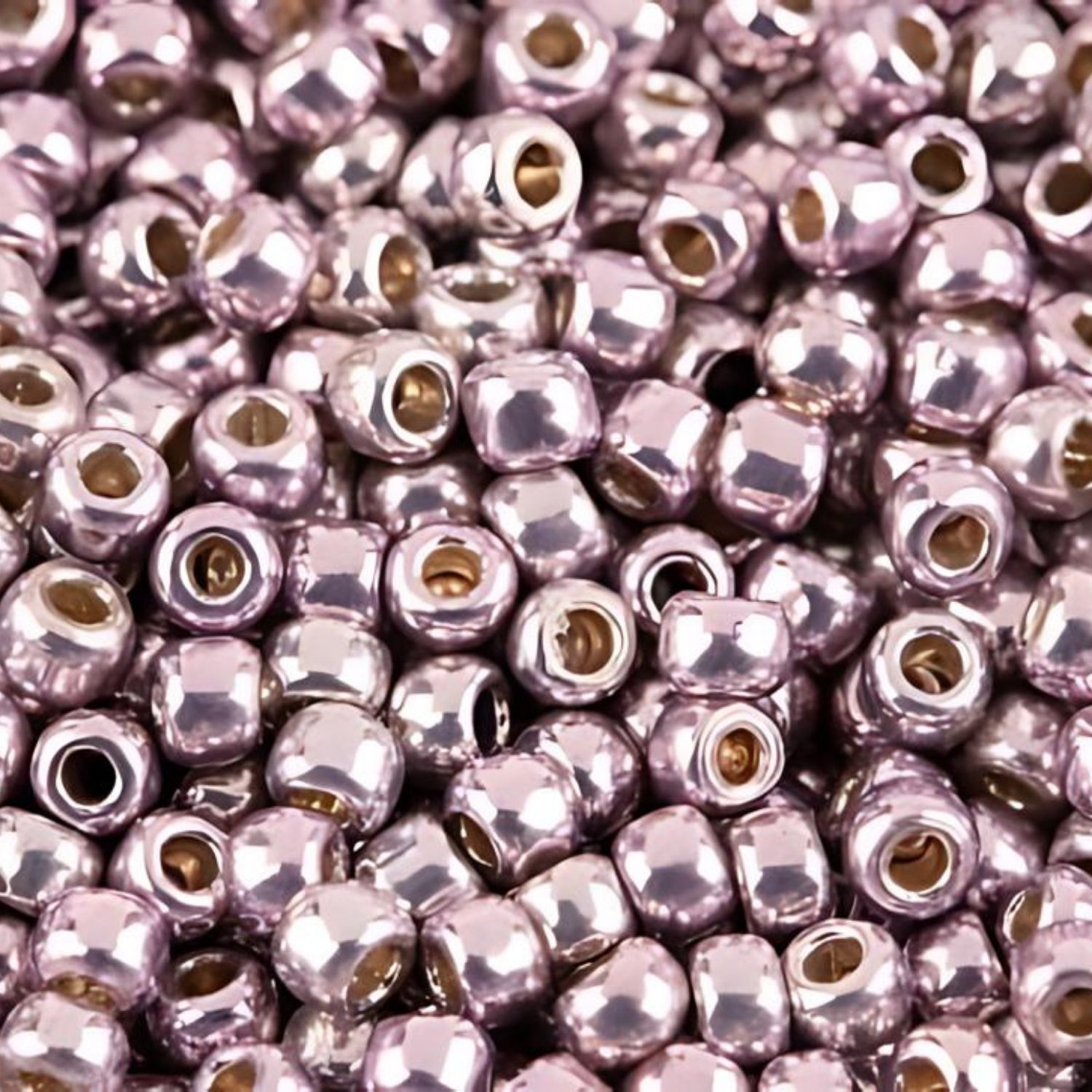 #11 Toho Seed Beads, Galvanized Lilac, Permanent Finish, 2x2mm, 10 Grams/0.35oz, Approx 1110pcs