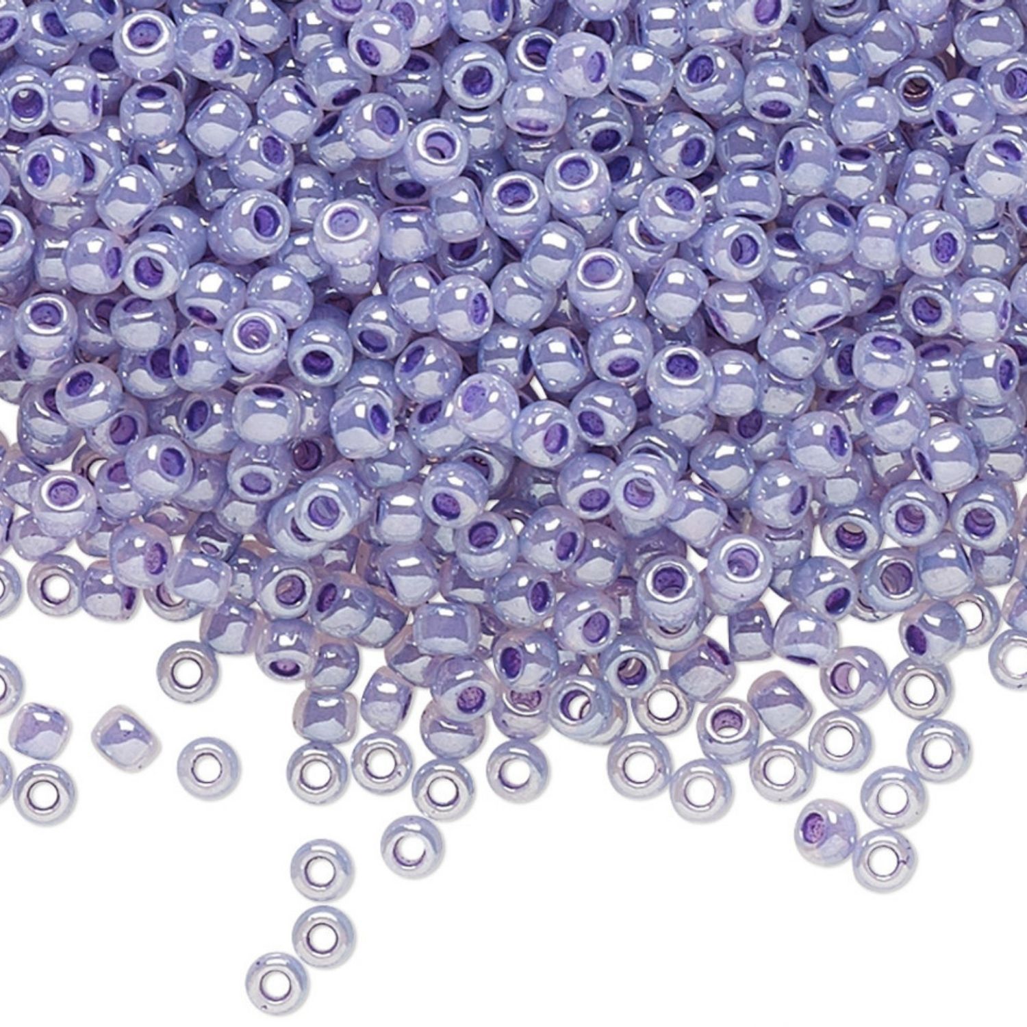 #11 Toho Seed Beads, Ceylon Gladiola Lilac, 2x2mm, 10 Grams/0.35oz, Approx 1110pcs