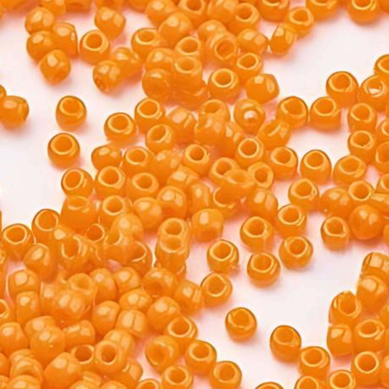#11 Toho Seed Beads, Opaque Orange, 2x2mm, 10 Grams/0.35oz, Approx 1110pcs