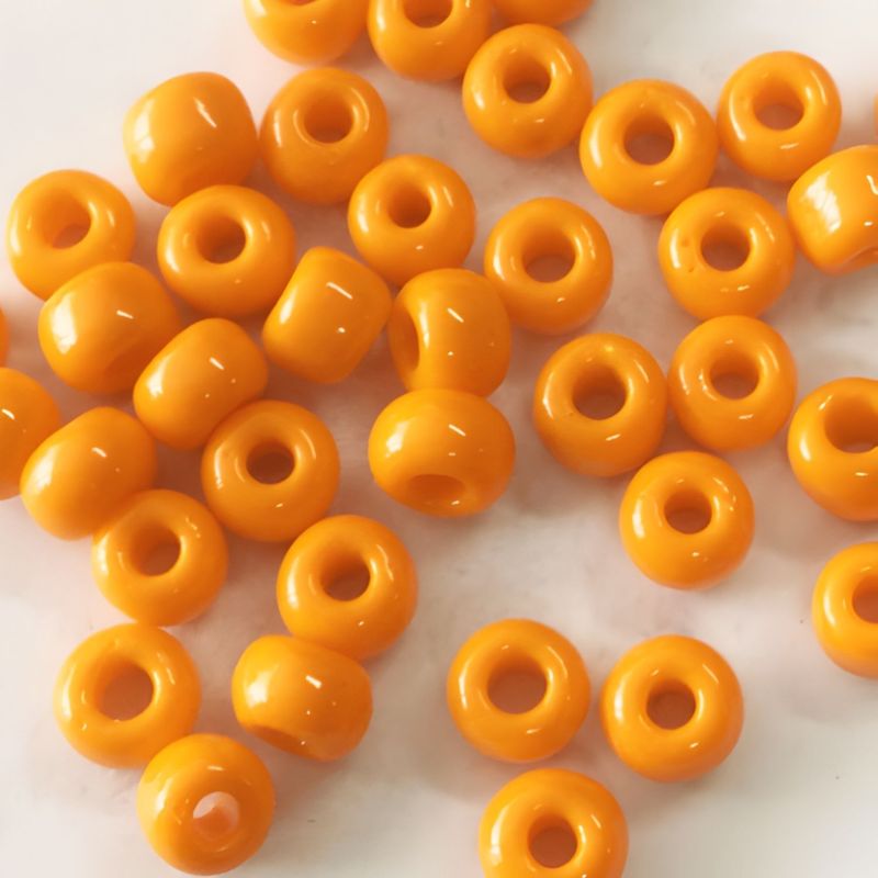 #11 Toho Seed Beads, Opaque Orange, 2x2mm, 10 Grams/0.35oz, Approx 1110pcs