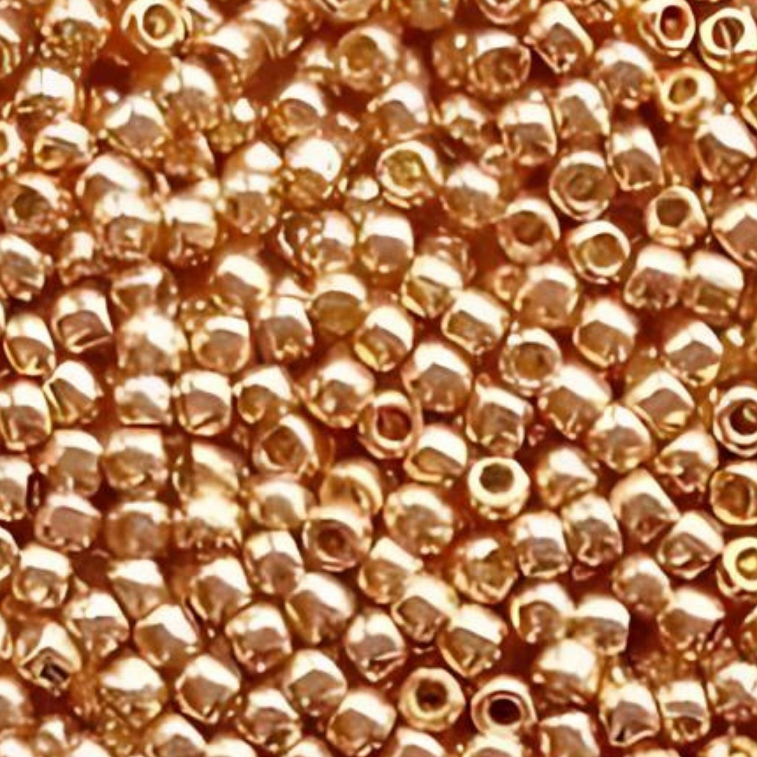 #11 Toho Seed Beads, Galvanized Rose Gold, Permanent Finish, 2x2mm, 10 Grams/0.35oz, Approx 1110pcs
