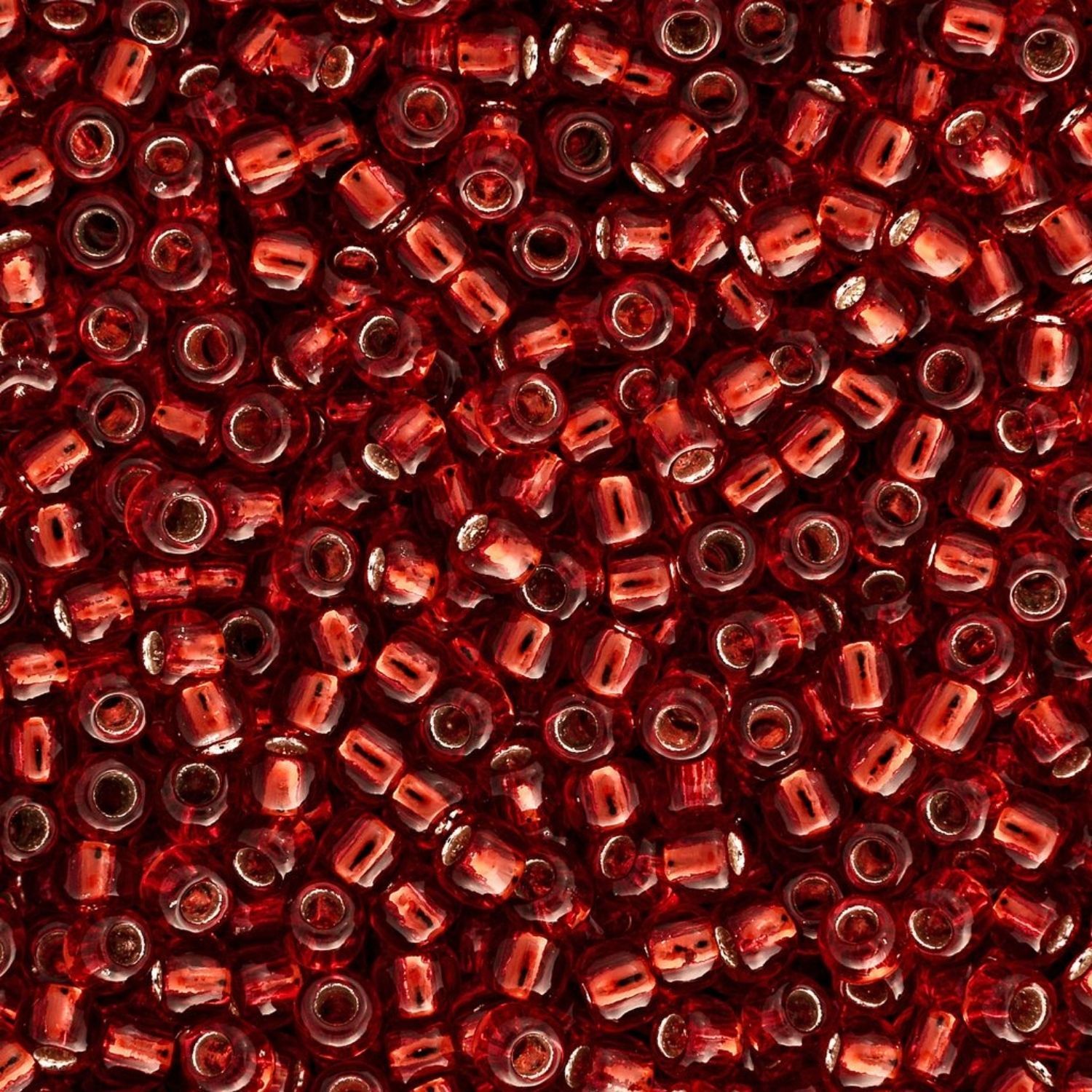 #11 Toho Seed Beads, Silver Lined Siam Ruby, 2x2mm, 10 Grams/0.35oz, Approx 1110pcs