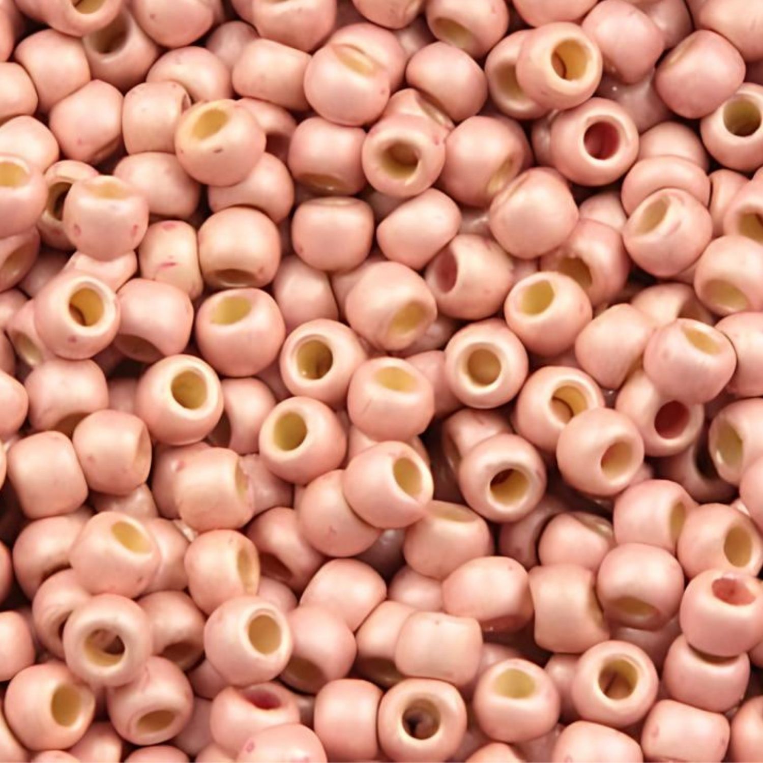 #11 Toho Seed Beads, Frosted Galvanized Pink Peach Blush, Permanent Finish, 2x2mm, 10 Grams/0.35oz, Approx 1110pcs