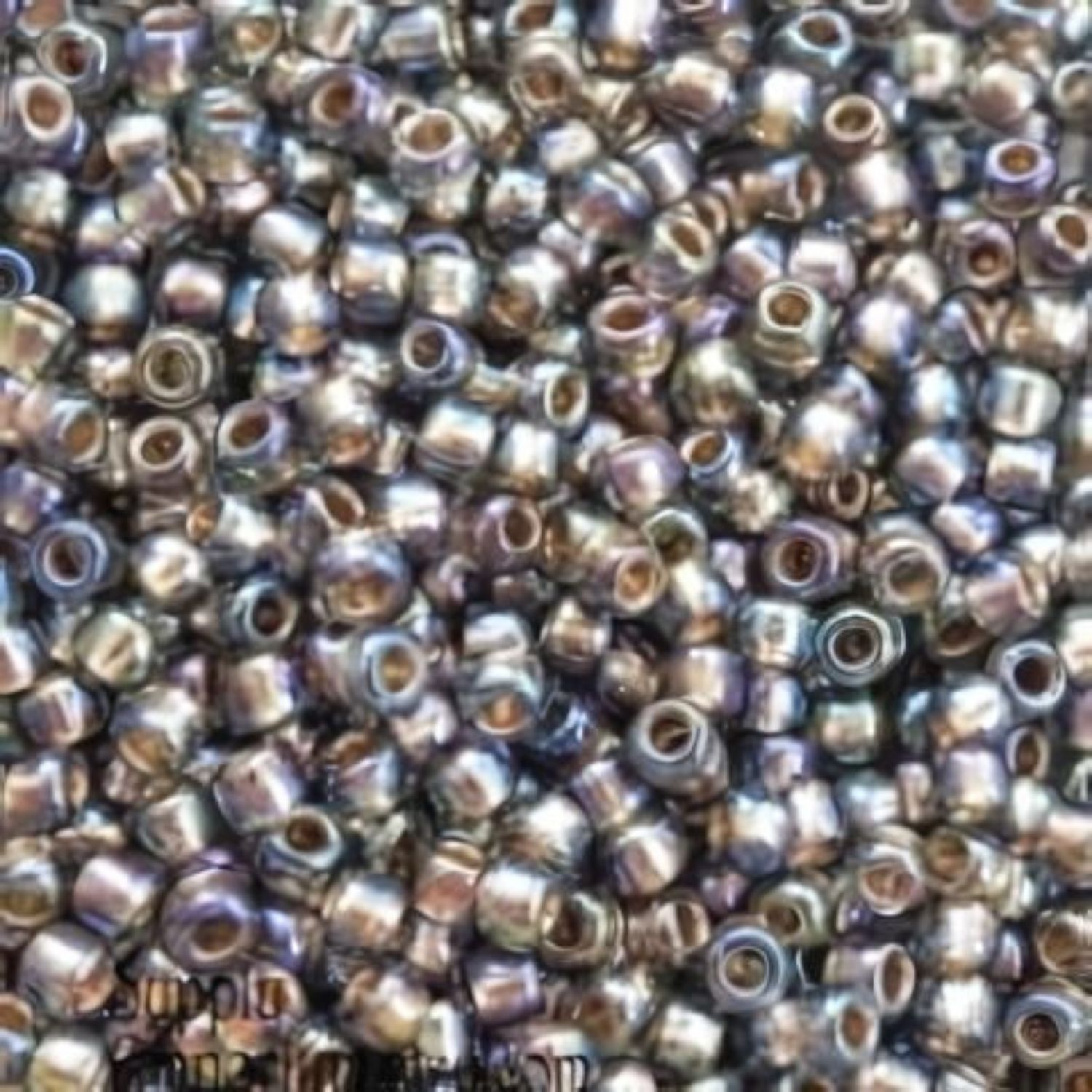 #11 Toho Seed Beads, Gold Lined Black Diamond, 2x2mm, 10 Grams/0.35oz, Approx 1110pcs