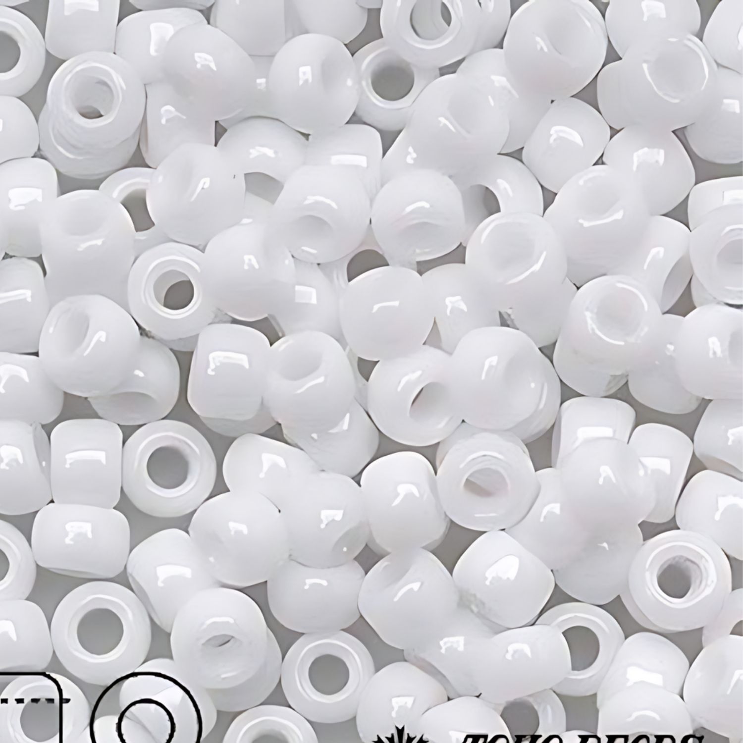 #11 Toho Seed Beads, Opaque White, 2x2mm, 10 Grams/0.35oz, Approx 1110pcs