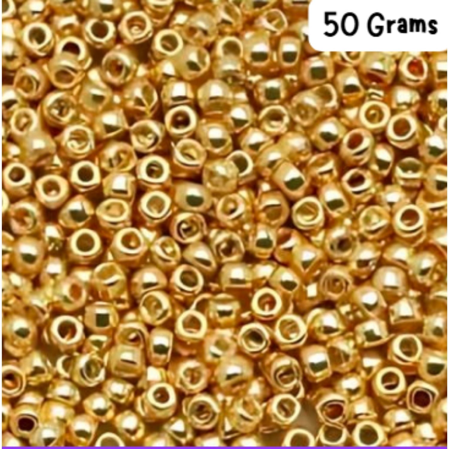 #11 Toho Seed Beads, Galvanized Starlight Gold, Permanent Finish, 2x2mm, 50 Grams/1.76oz, Approx 5555pcs