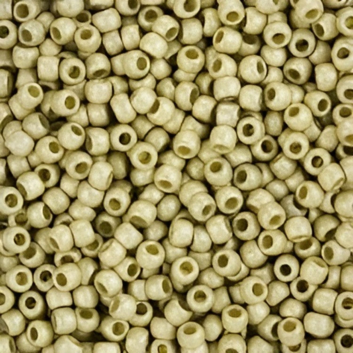 #11 Toho Seed Beads, Matte Galvanized Aluminum, Permanent Finish, 2x2mm, 10 Grams/0.35oz, Approx 1110pcs