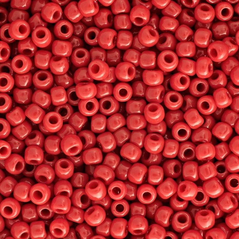 #11 Toho Seed Beads, Opaque Cherry Red, 2x2mm, 10 Grams/0.35oz, Approx 1110pcs