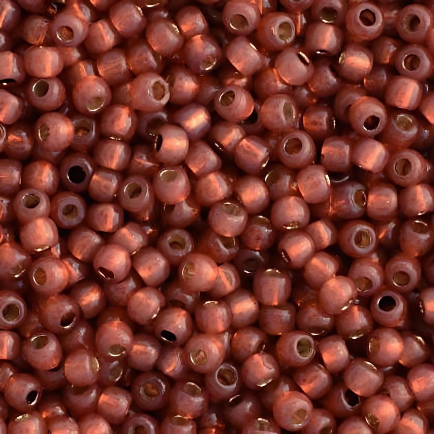 #11 Toho Seed Beads, Silver Lined Milky Pomegranate, Permanent Finish, 2x2mm, 10 Grams/0.35oz, Approx 1110pcs