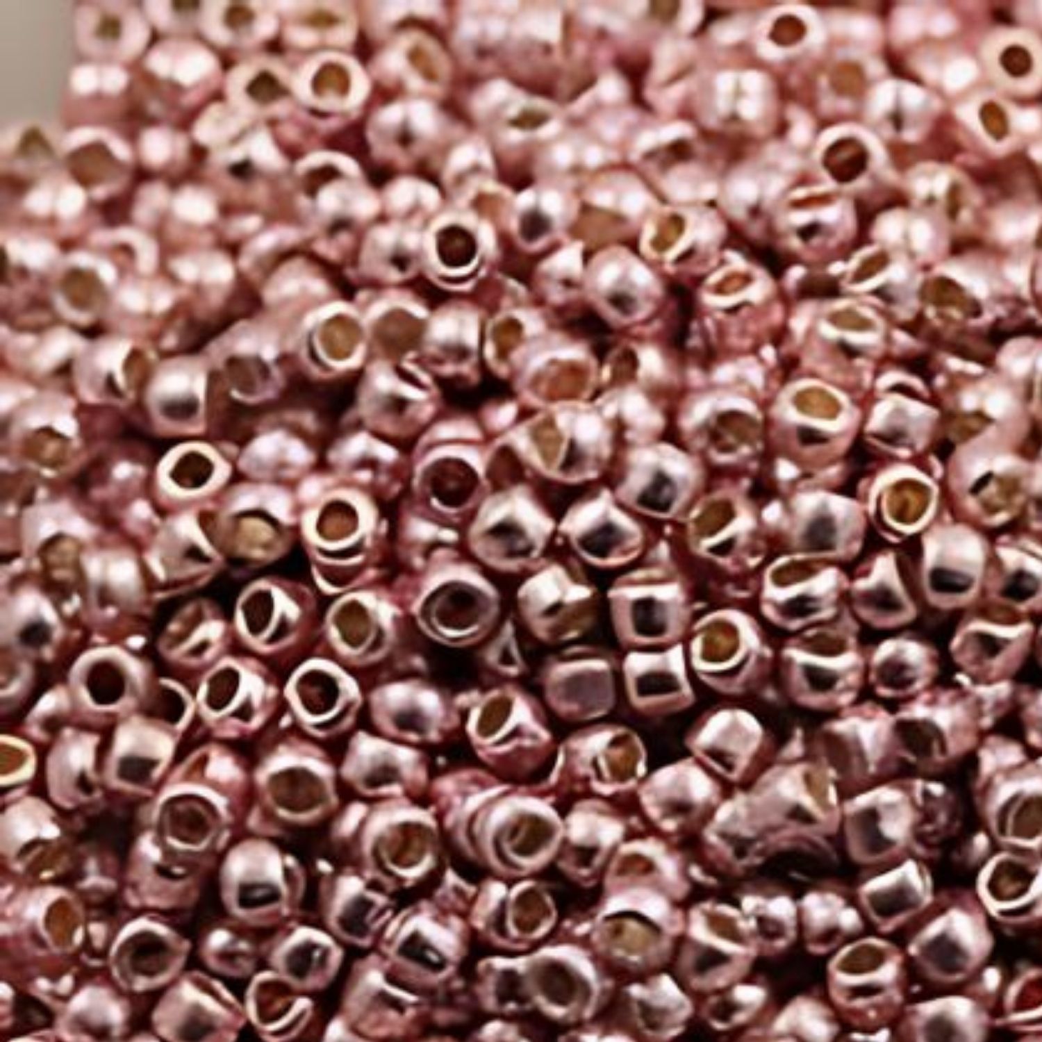 #11 Toho Seed Beads, Galvanized Sweet Blush, Permanent Finish, 2x2mm, 10 Grams/0.35oz, Approx 1110pcs