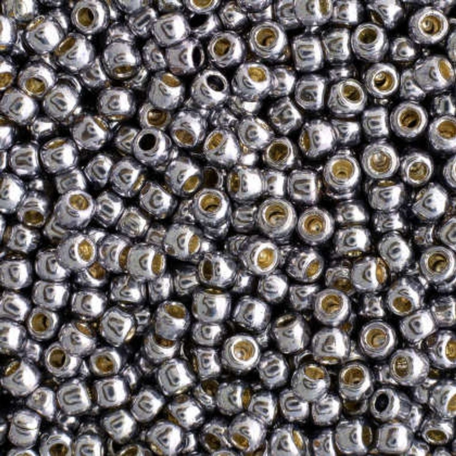 #11 Toho Seed Beads, Galvanized Gun Metal Grey, Permanent Finish, 2x2mm, 10 Grams/0.35oz, Approx 1110pcs