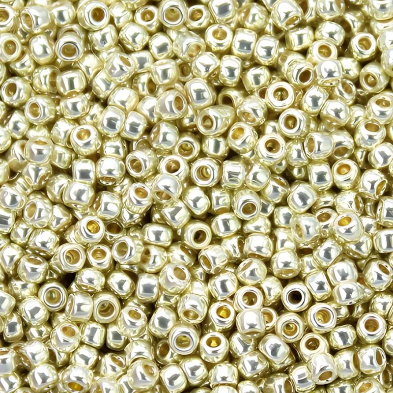 #11 Toho Seed Beads, Galvanized Soft Yellow Gold, Permanent Finish, 2x2mm, 10gms/0.35oz, Approx 1110pcs