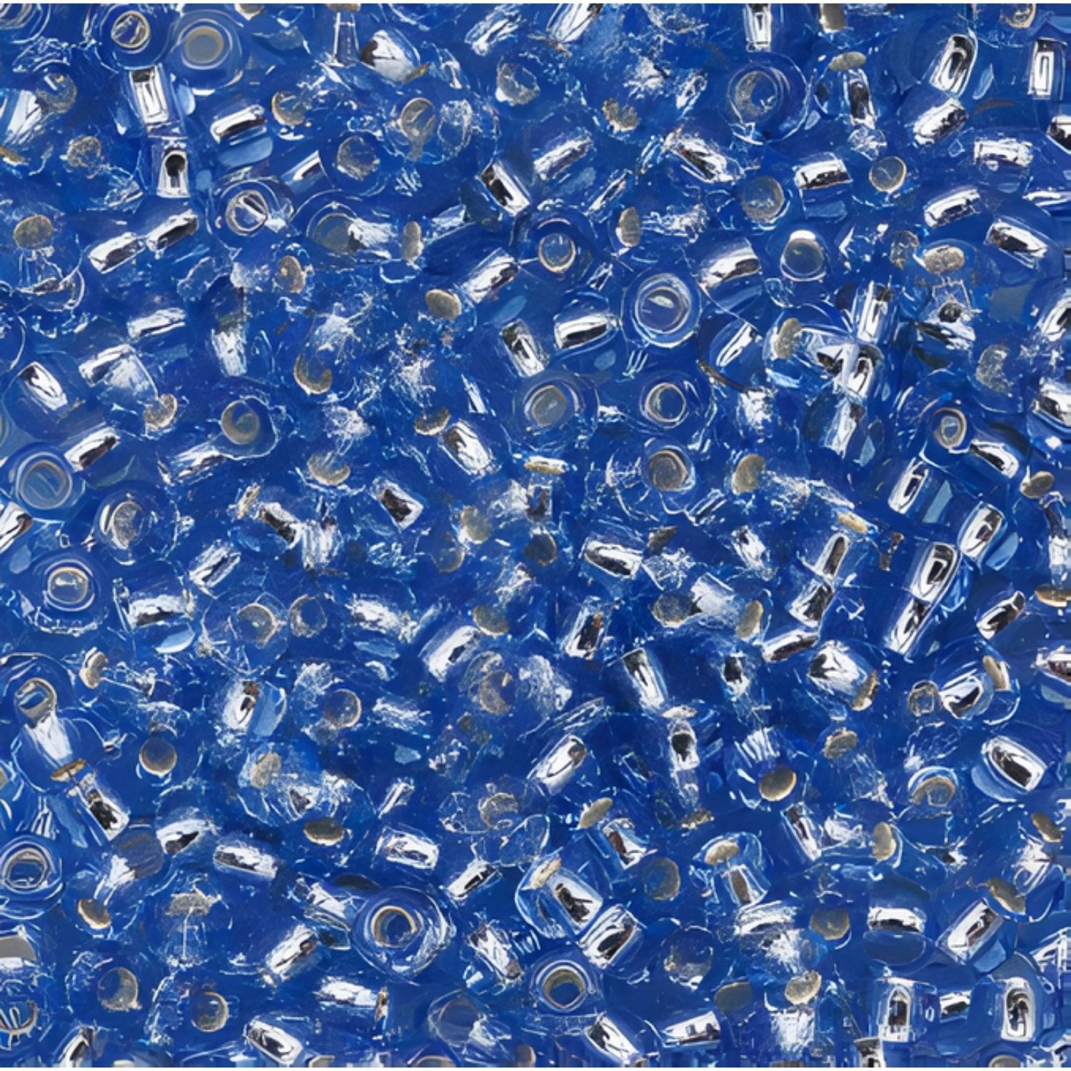#11 Toho Seed Beads, Silver Lined Sapphire Blue, 2x2mm, 10 Grams/0.35oz, Approx 1110pcs