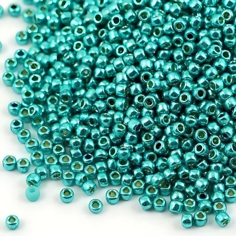 #11 Toho Seed Beads, Galvanized Teal, Permanent Finish, 2x2mm, 10 Grams/0.35oz, Approx 1110pcs