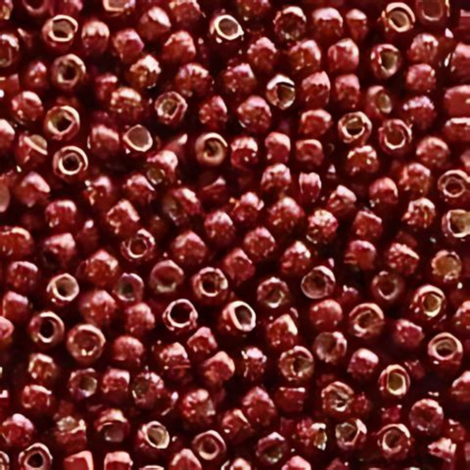 #11 Toho Seed Beads, Galvanized Brick Red, Permanent Finish, 2x2mm, 10 Grams/0.35oz, Approx 1110pcs