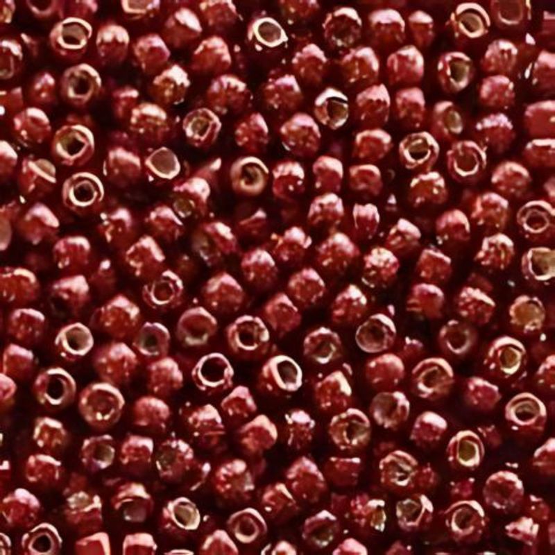 #11 Toho Seed Beads, Galvanized Brick Red, Permanent Finish, 2x2mm, 10 Grams/0.35oz, Approx 1110pcs