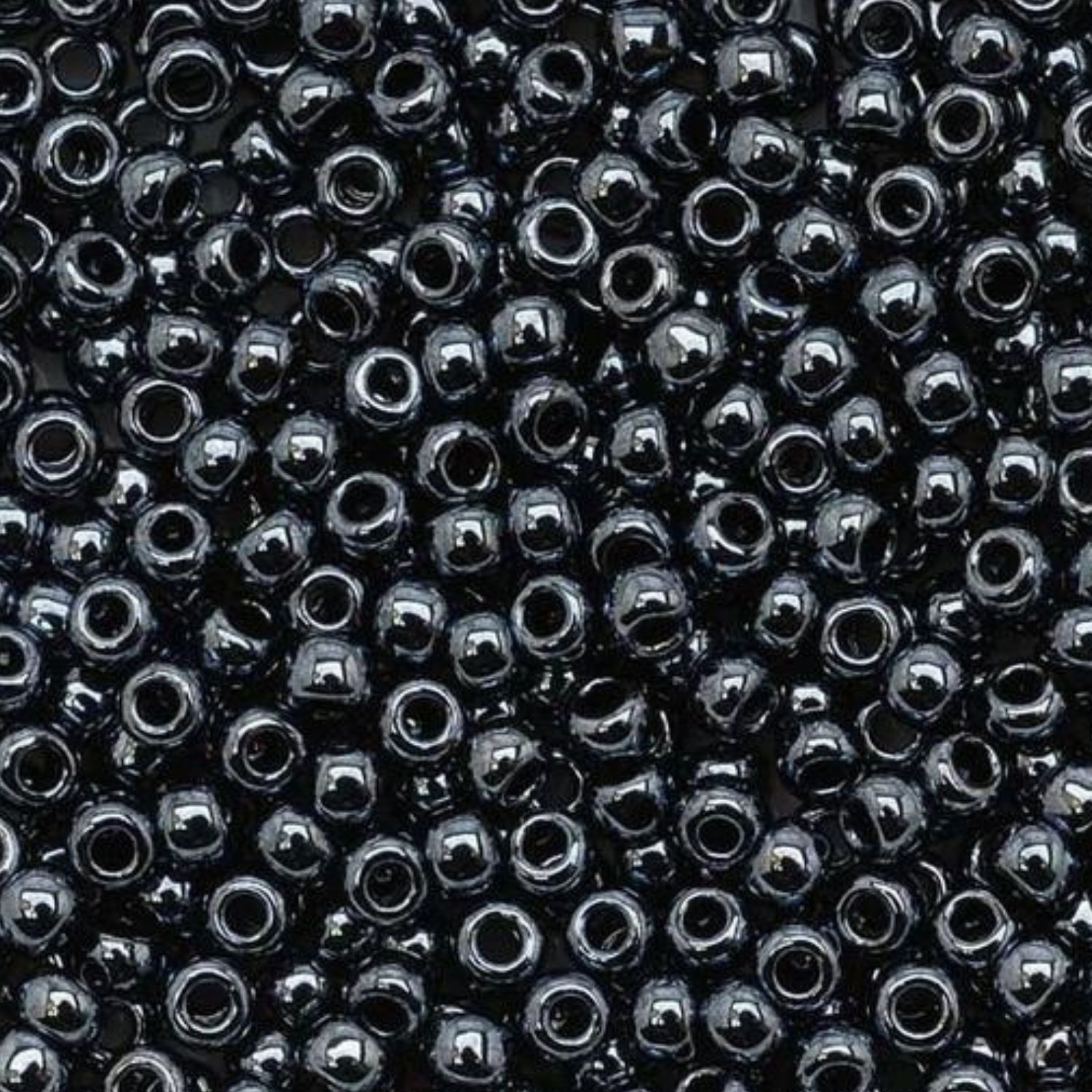 #11 Toho Seed Beads, Metallic Hematite, 2x2mm, 10 Grams/0.35oz, Approx 1110pcs