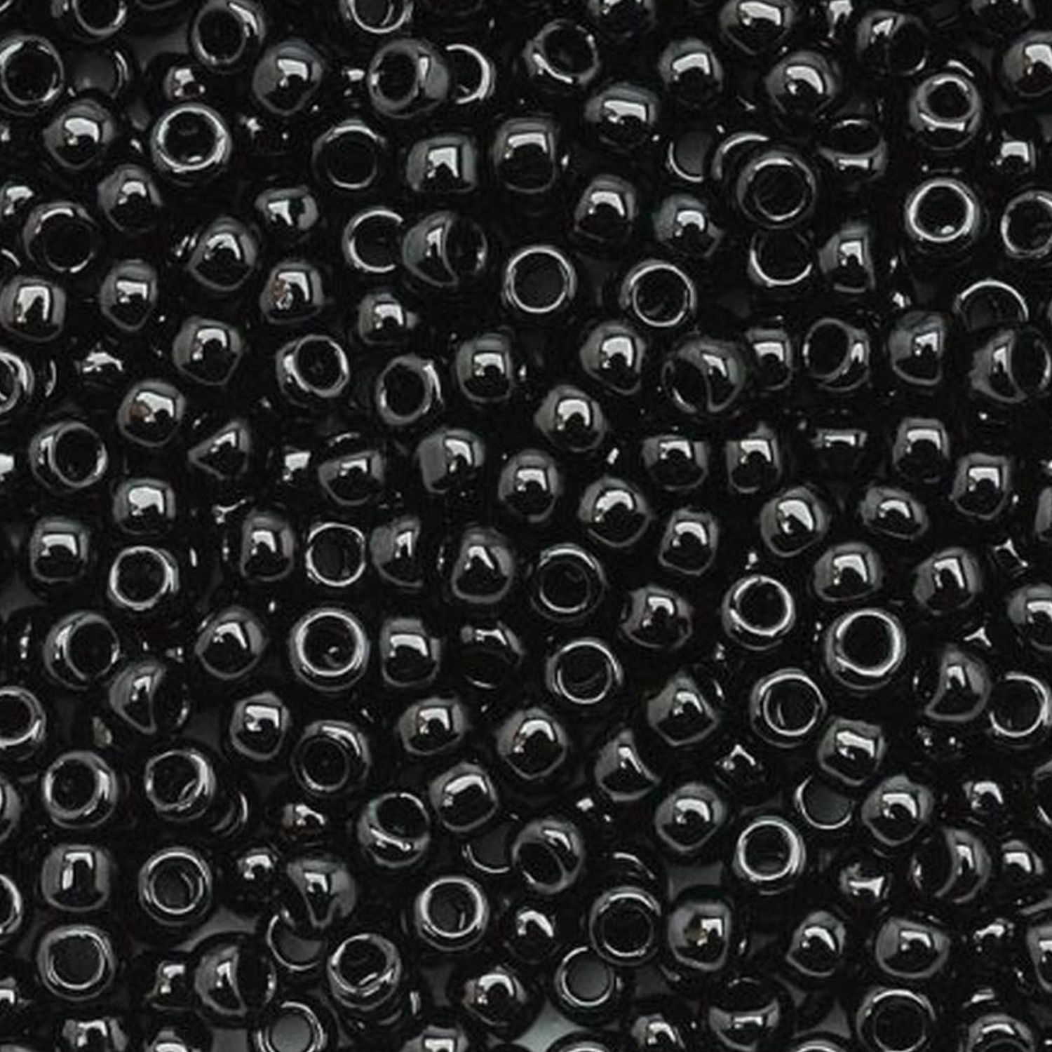 #11 Toho Seed Beads, Opaque Jet Black, 2x2mm, 10 Grams/0.35oz, Approx 1110pcs