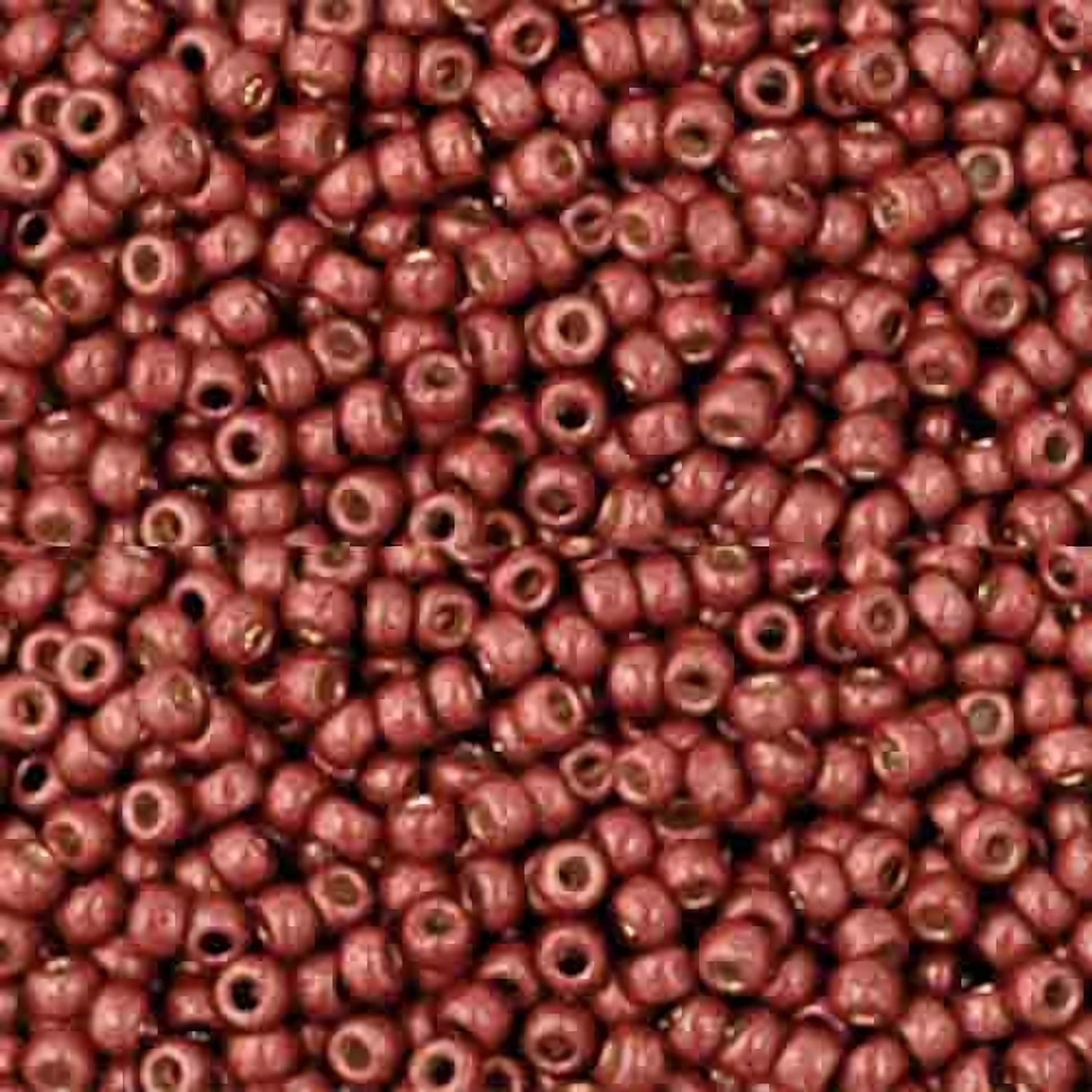 #11 Toho Seed Beads, Matte Galvanized Brick Red, Permanent Finish, 2x2mm, 10 Grams/0.35oz, Approx 1110pcs