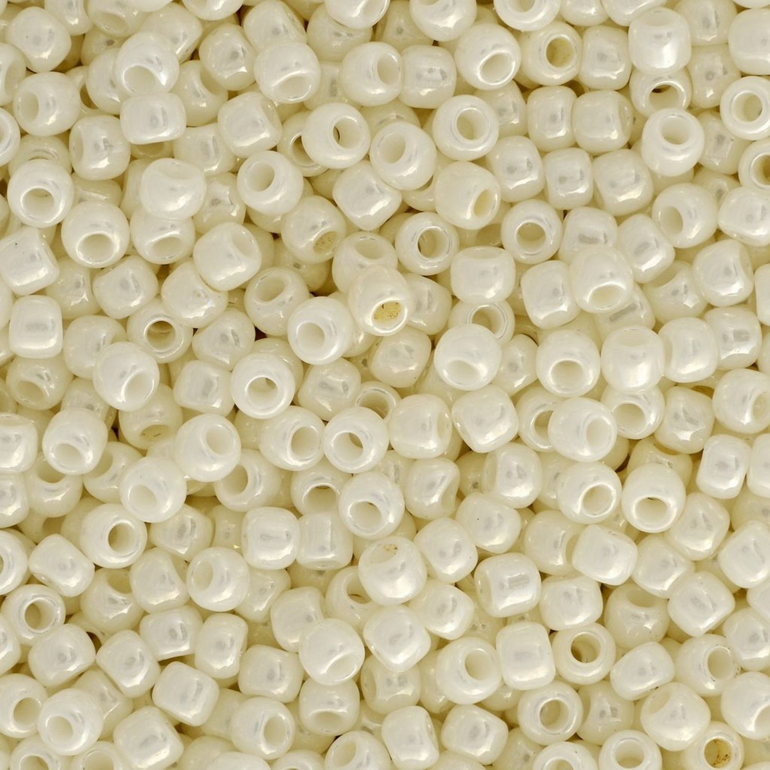 #11 Toho Seed Beads, Opaque Luster Navajo White, 2x2mm, 10 Grams/0.35oz, Approx 1110pcs