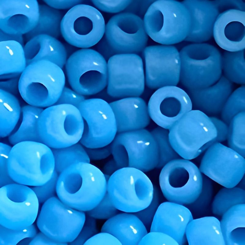 #6 Toho Seed Beads, Opaque Blue Turquoise, 4x4mm, 10 Grams/0.35oz, Approx 222pcs