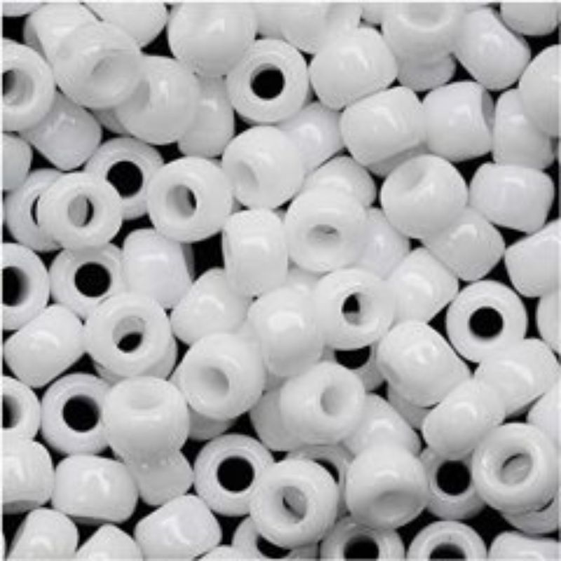 #6 Toho Seed Beads, Opaque White, 4x4mm, 10 Grams/0.35oz, Approx 222pcs