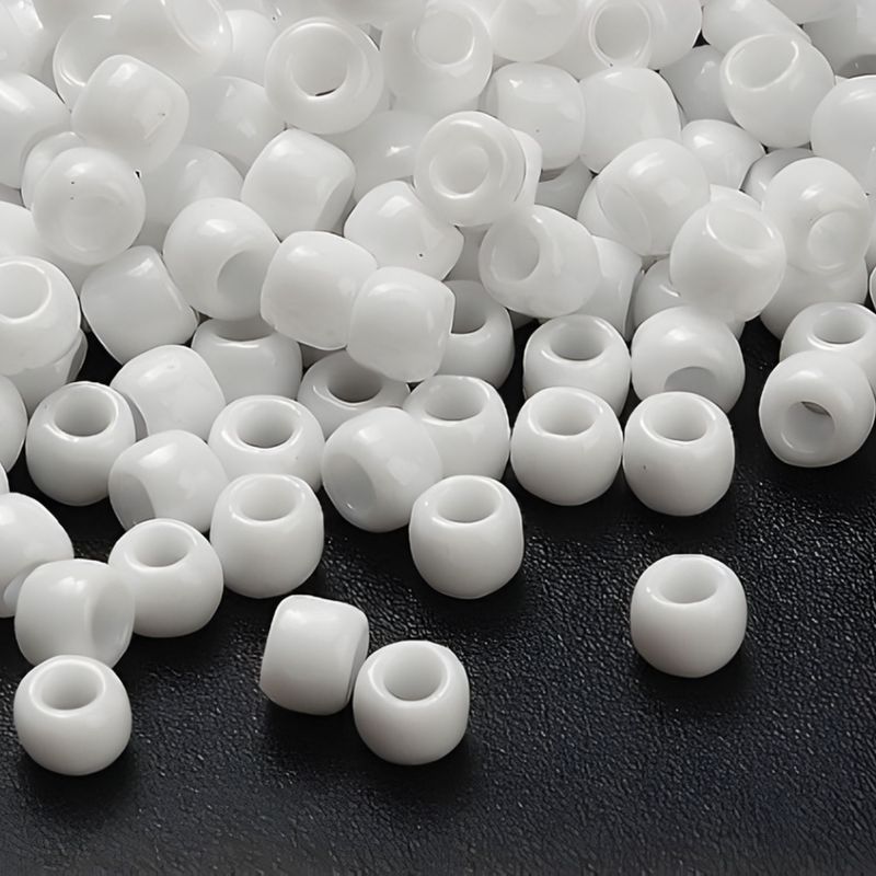 #6 Toho Seed Beads, Opaque White, 4x4mm, 10 Grams/0.35oz, Approx 222pcs