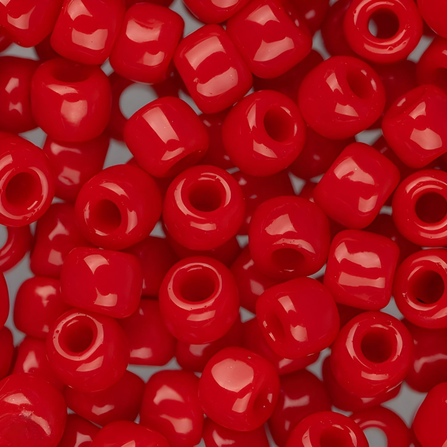 #6 Toho Seed Beads, Opaque Cherry Red, 4x4mm, 10 Grams/0.35oz, Approx 222pcs