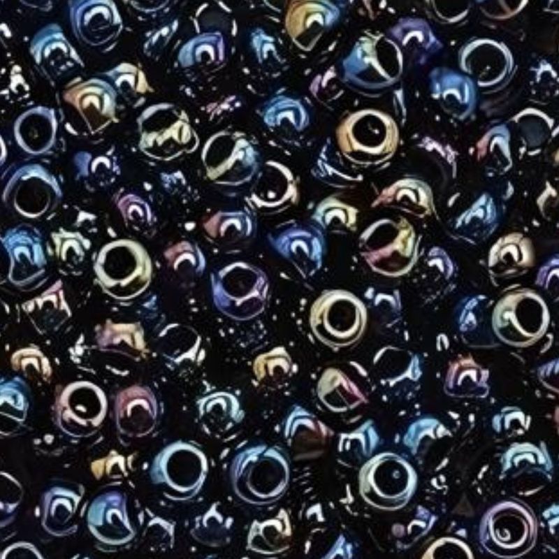 #6 Toho Seed Beads, Metallic Rainbow Iris, 4x4mm, 10 Grams/0.35oz, Approx 222pcs