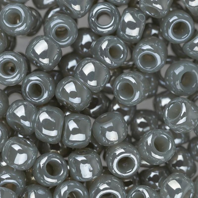 #6 Toho Seed Beads, Ceylon Smoke Grey, 4x4mm, 10 Grams/0.35oz, Approx 222pcs